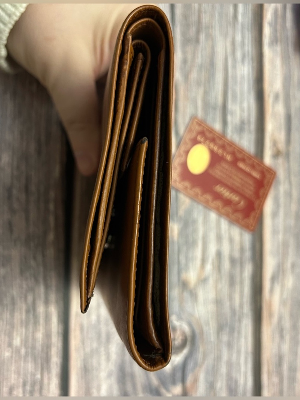 Cartier Brown Leather Wallet with COA - Picture 5 of 7